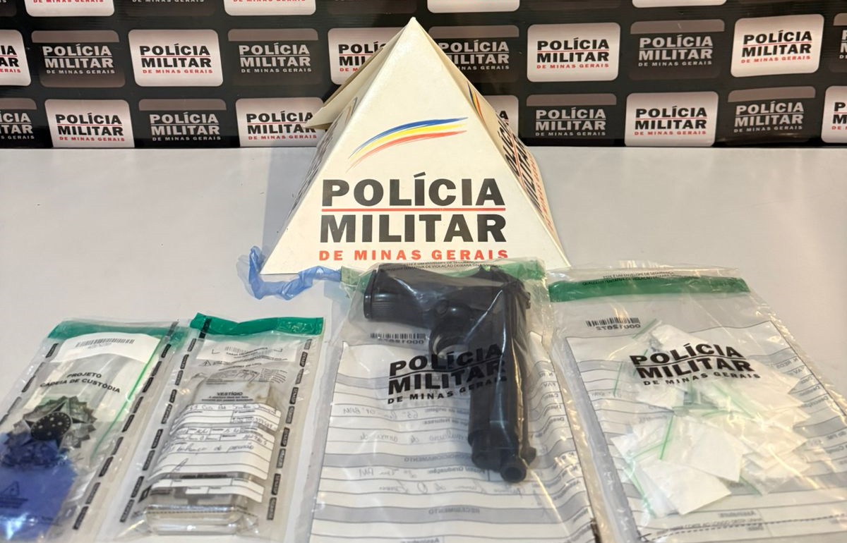 Homem ameaça ex-companheira e é preso por tráfico de drogas no Bairro Córrego do Ouro em Santos Dumont